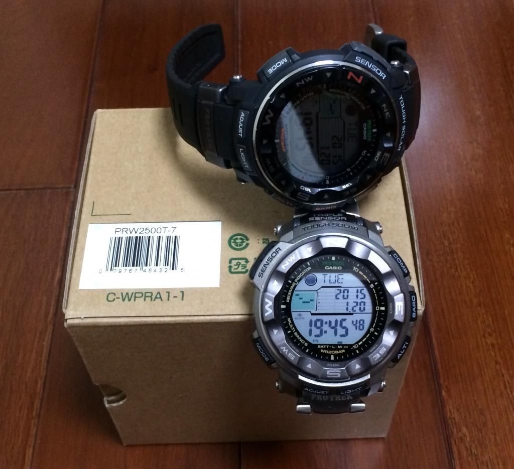 Cần bán Casio Protrek 2500T-7 Titanium và 2500-1 - 4