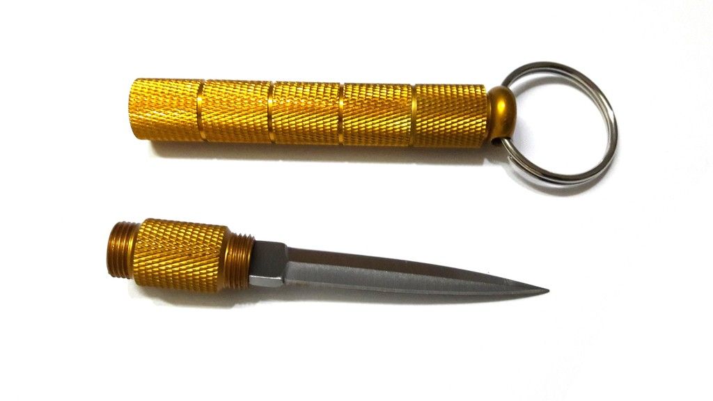 kubaton knife vàng - đen - bạc giá rẻ cho dân phượt - 4