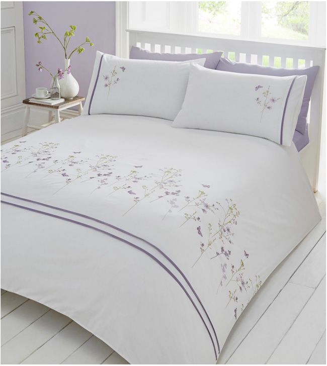 lilac floral bed set from Debenhams