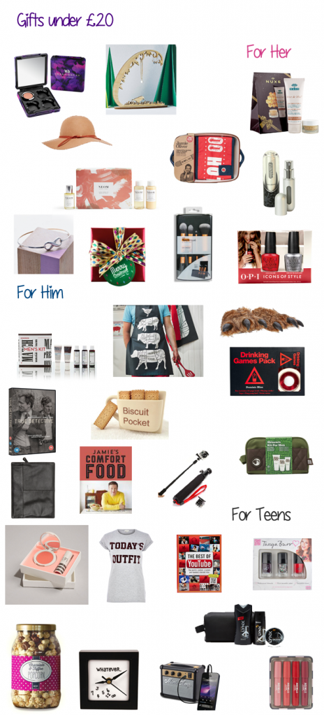 christmas gift guide under twenty pounds