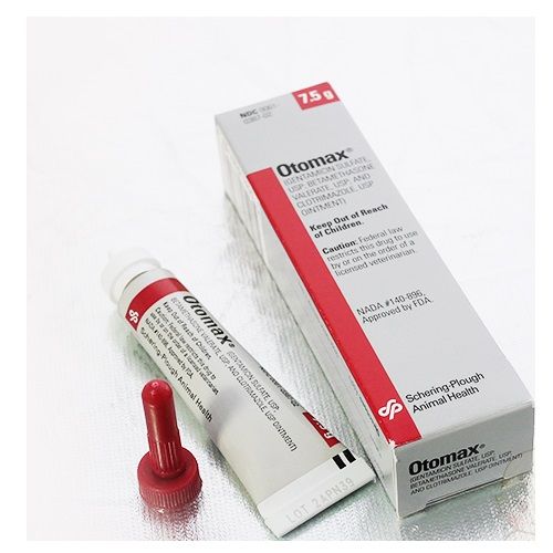 OTOMAX OINTMENT EAR DOGS BACTERIA INFECTION CHRONIC OTITIS (7.5 g) FREE