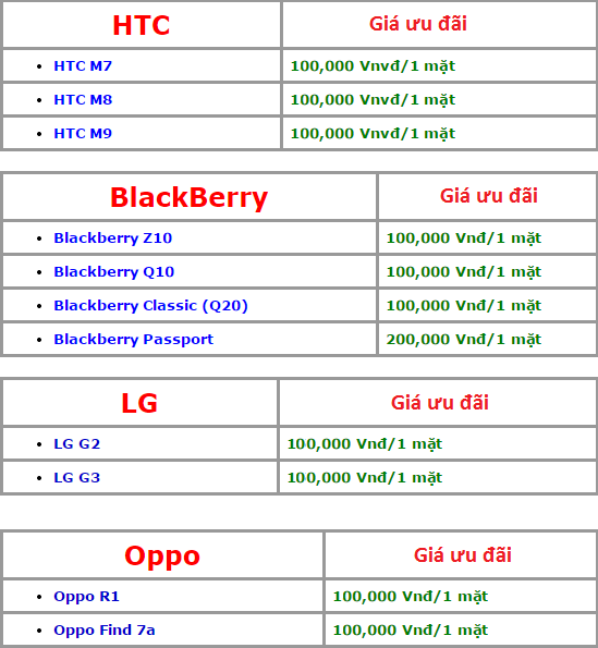 Chuyên miếng dán màn hình Smartphone ( Iphone 5 - 5S, Sony, BlackBerry, HTC, ...) - 12